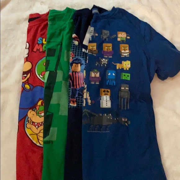 Other - Lot of 4 gamer shirts XL(14-16)